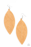 Paparazzi Accessories  -  Naturally Beautiful - Brown Earring