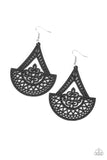 Paparazzi Accessories  - Sunrise - Black Wood Earring