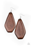 Paparrazzi Accessories  - Vacation Ready - Brown Earrin