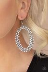 Paparazzi Accessories - Radical Razzle - White Earring