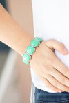 Paparazzi Accessories Vivacious Volume - Green Bracelet