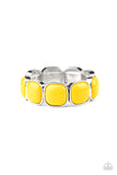 Paparazzi Accessories  - Vivacious Volume - Yellow Bracelet