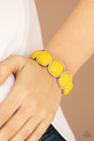 Paparazzi Accessories  - Vivacious Volume - Yellow Bracelet