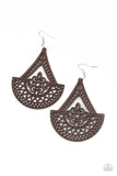 Paparazzi Accessories - Tiki Sunrise - Brown Earring