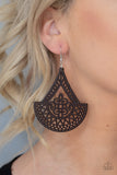 Paparazzi Accessories - Tiki Sunrise - Brown Earring