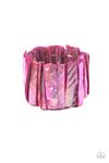 Paparazzi Accessories - Beach Blast - Pink Bracelet