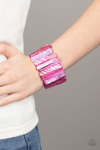 Paparazzi Accessories - Beach Blast - Pink Bracelet