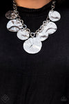 Paparazzi Accessories - Barely Scratched The Surface - Silver Necklace