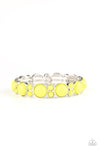 Paparazzi Accessories - Bubbly Belle - Yellow Bracelet