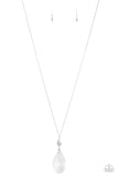 Paparazzi Accessories  - Up in the HEIR - White Necklace