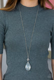 Paparazzi Accessories  - Up in the HEIR - White Necklace