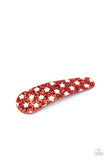 Paparazzi Accessories - All American Girl - Red Hair Clip