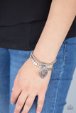 Paparazzi Accessories - Think With Your Heart - Silver Bracelet