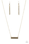 Paparazzi Accessories  -  Land Of The Free - Brass Necklace