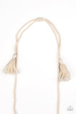 Paparazzi Accessories - Macrame Mantra - White Necklace