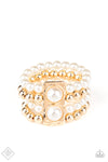 WEALTH-Conscious - Gold Pearl Bracelet - Paparazzi Accessories