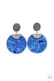 Paparazzi Accessories  - Really Retro-politan - Blue Earring