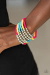 Paparazzi Accessories -  LAYER It On Thick - Multi Bracelet