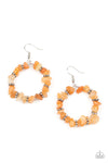 Paparazzi Accessories - Going for Grounded - Orange Earring