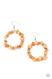 Paparazzi Accessories - Going for Grounded - Orange Earring