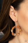 Paparazzi Accessories - Going for Grounded - Orange Earring