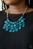 Paparazzi Accessories - Sorry To Burst Your Bubble - Blue Necklace