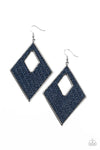 Woven Wanderer - Blue Earring - 💙 Paparazzi Accessories