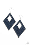 Woven Wanderer - Blue Earring - 💙 Paparazzi Accessories