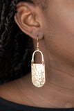 Paparazzi Accessories  - Resort Relic - Gold Earring