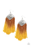 Paparazzi Accessories - DIP The Scales - Yellow Earring