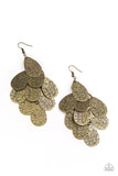 Paparazzi Accessories - Hibiscus Harmony - Brass Earring