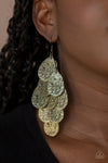 Paparazzi Accessories - Hibiscus Harmony - Brass Earring