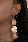 Paparazzi Accessories  -  Mixed Movement - Copper Earring