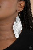 Paparazzi Accessories - Hibiscus Harmony - Silver Earring