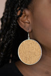 Wonderfully Woven - Brown Earring