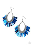 Paparazzi Accessories - Fine-Tuned Machine - Blue Earring