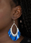 Paparazzi Accessories - Fine-Tuned Machine - Blue Earring