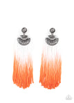 Paparazzi Accessories - DIP It Up - Orange Earring