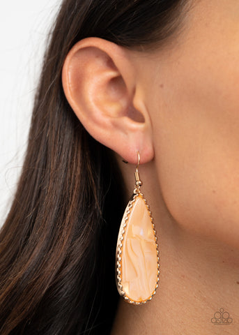 Paparazzi Accessories - Ethereal Eloquence - Gold Earring