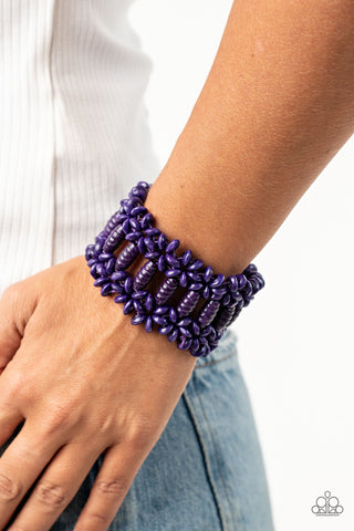 Paparazzi Accessories - Fiji Flavor - Purple Bracelet