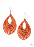 Paparazzi Accessories - Bermuda Breeze - Orange Earring