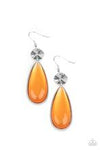 Paparazzi Accessories - Jaw-Dropping Drama - Orange Earring