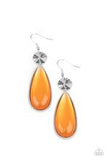 Paparazzi Accessories - Jaw-Dropping Drama - Orange Earring