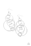 Paparazzi Accessories  - Running Circles Around You - Silver Earring