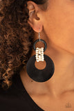 Paparazzi Accessories - Beach Day Drama - Black Earring