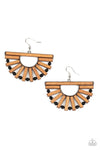 Paparazzi Accessories - Wooden Wonderland - Black Earring