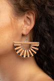 Paparazzi Accessories - Wooden Wonderland - Black Earring