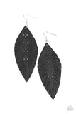 Paparazzi Accessories  - Wherever The Wind Takes Me - Black Earring