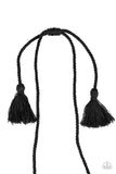 Paparazzi Accessories - Macrame Mantra - Black Neckalce