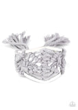 Paparazzi Accessories -  Macrame Mode - Silver Bracelet